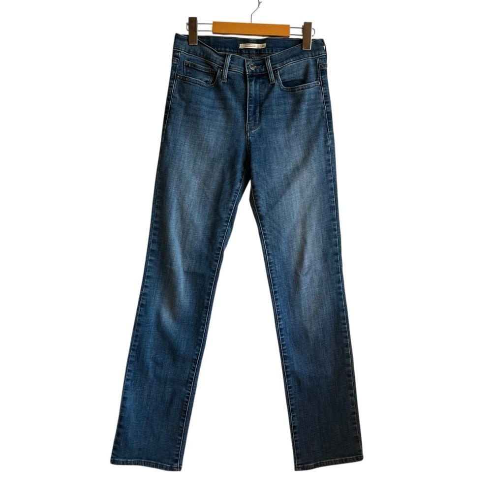 Levi’s Slimming Straight Jeans Dark Wash 28 Lavender Hill - Picture 2 of 15